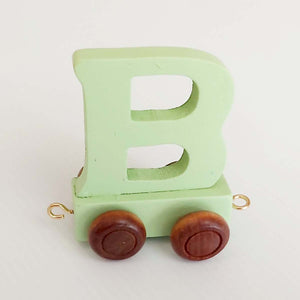 Wooden Coloured Train Letter B