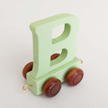 Wooden Coloured Train Letter B