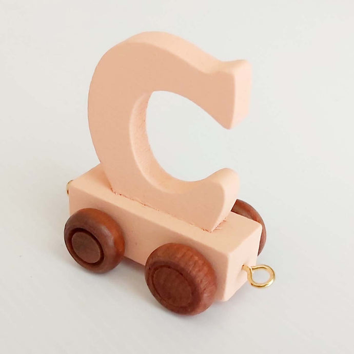 Wooden Coloured Letter C