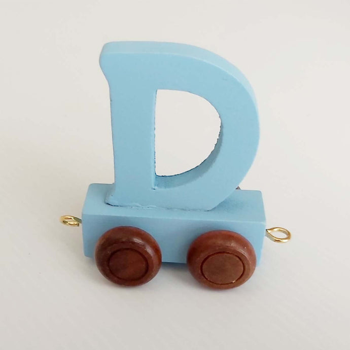 Wooden Coloured Letter D