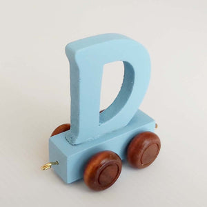 Wooden Coloured Letter D