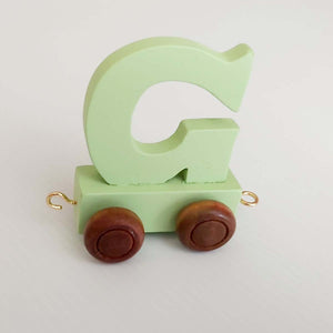 Wooden Coloured Train Letter G