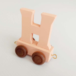 Wooden Coloured Letter H