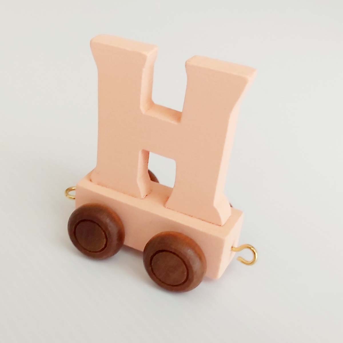 Wooden Coloured Train Letter H