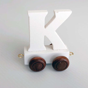 Wooden Coloured Letter K