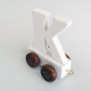 Wooden Coloured Letter K