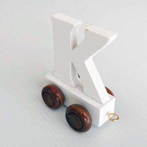 Wooden Coloured Train Letter K