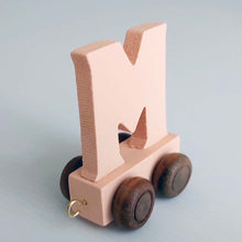 Wooden Coloured Letter M