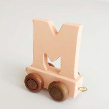 Wooden Coloured Letter M