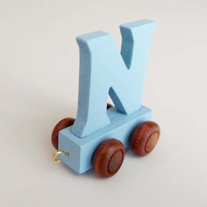 Wooden Coloured Letter N