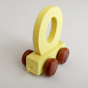 Wooden Coloured Letter O