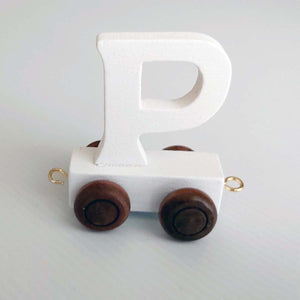Wooden Coloured Letter P