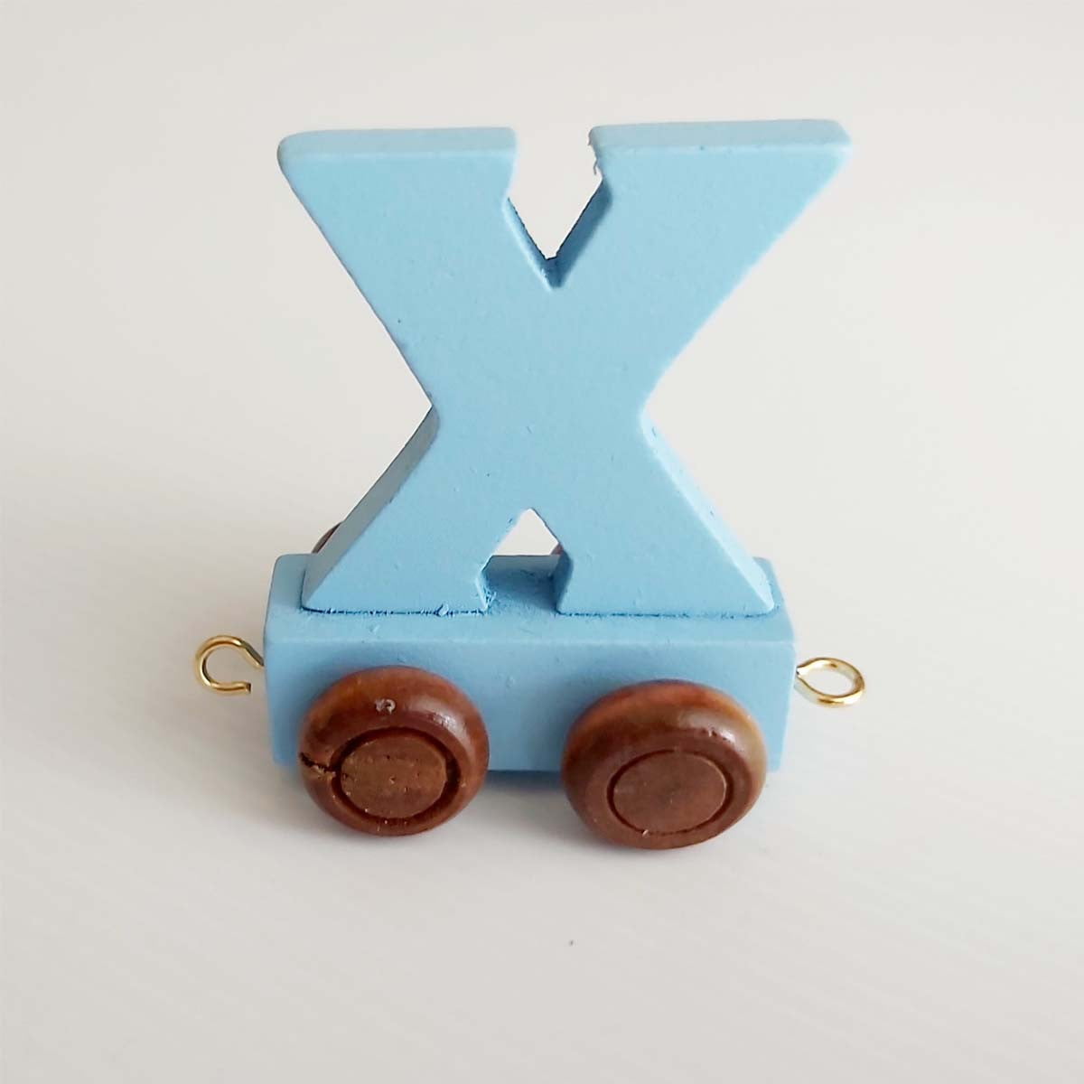 Wooden Coloured Letter X