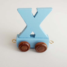 Wooden Coloured Train Letter X
