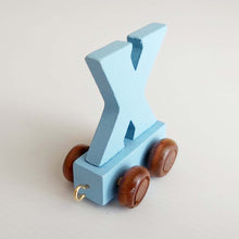 Wooden Coloured Train Letter X